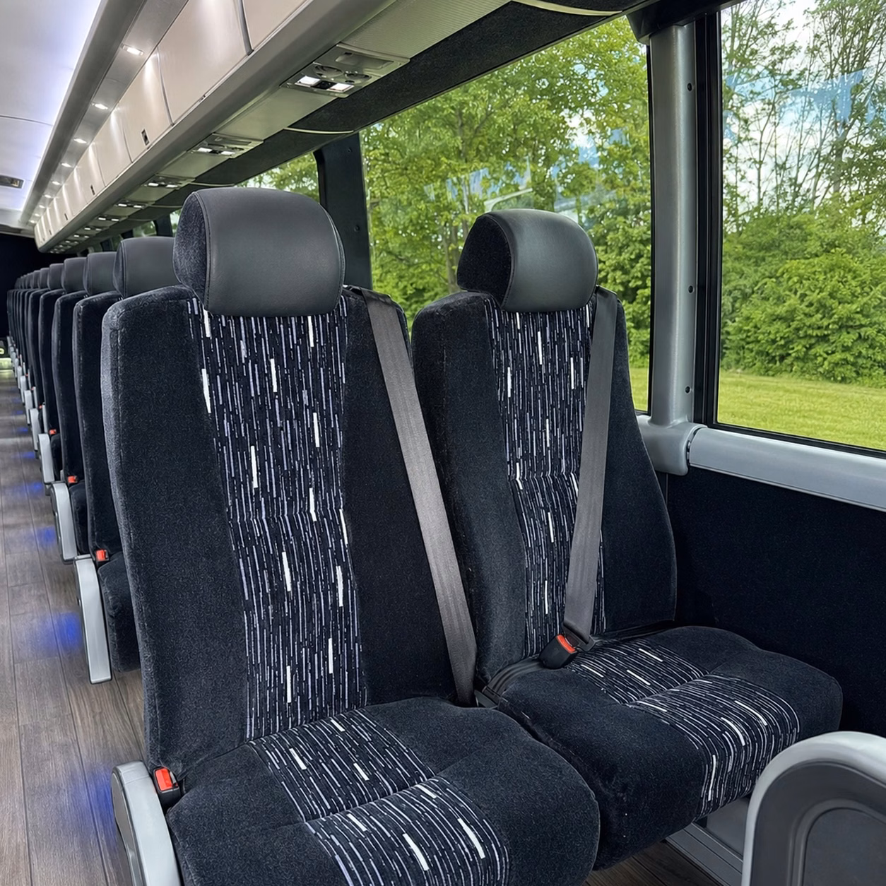 west covina charter bus interior