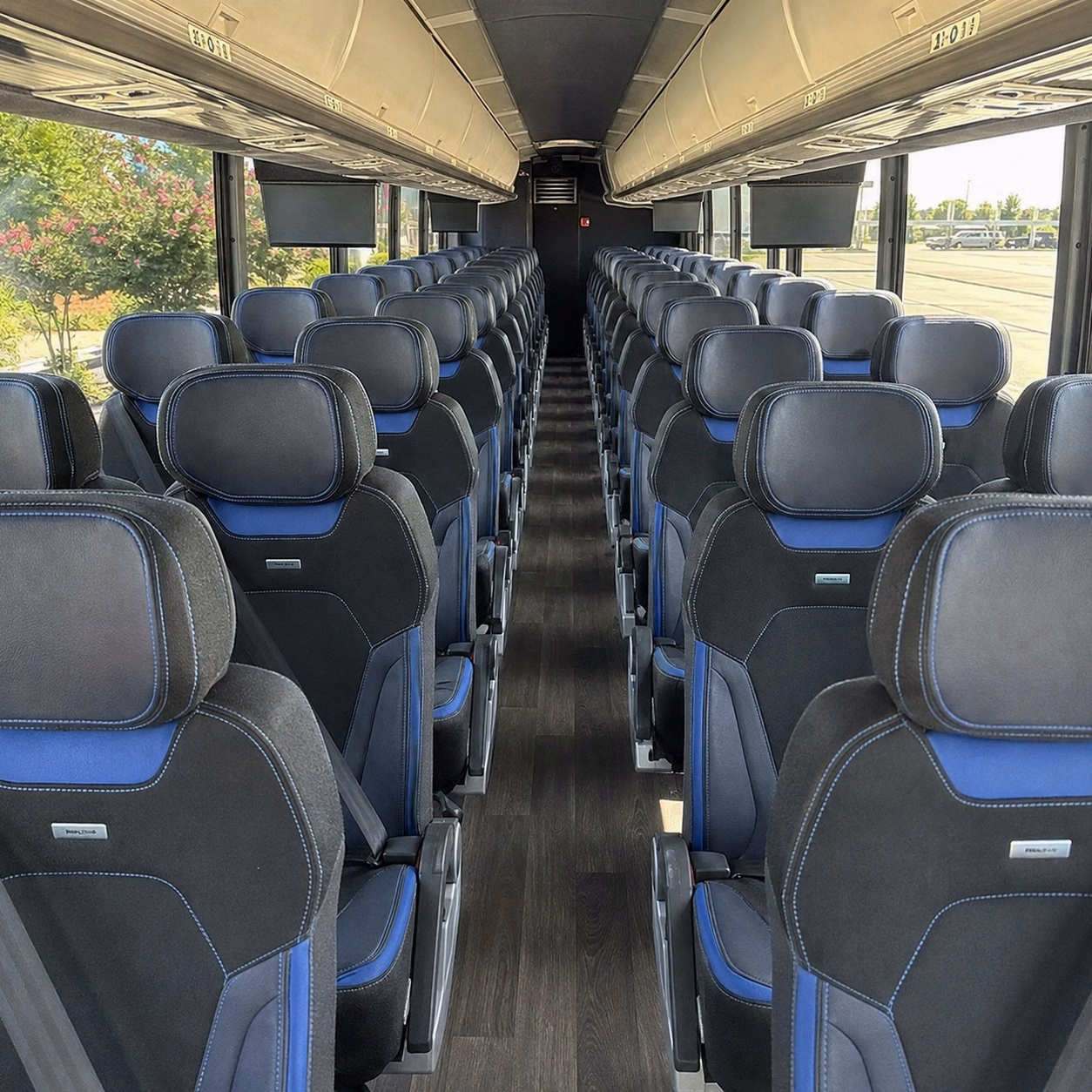west covina charter bus rental interior